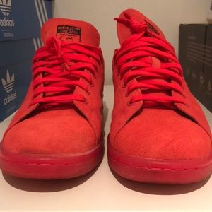 Adidas Stan Smith Fluorescent Red MENS Size 10.5